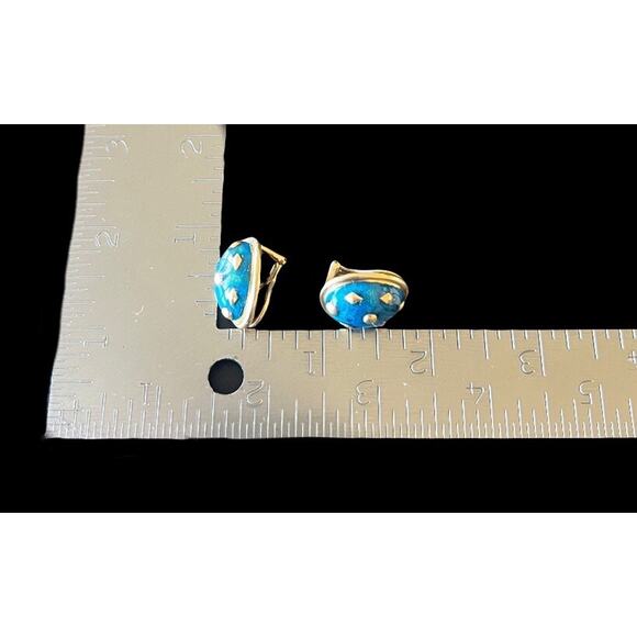 Tiffany & Co. Jean Schlumberger 18K Yellow Gold Dot Lozenge Earrings - Picture 7 of 7